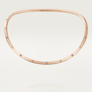 Collar rígido <span class='lovefont'>A </span>, 10 diamantes Oro rosa, diamante